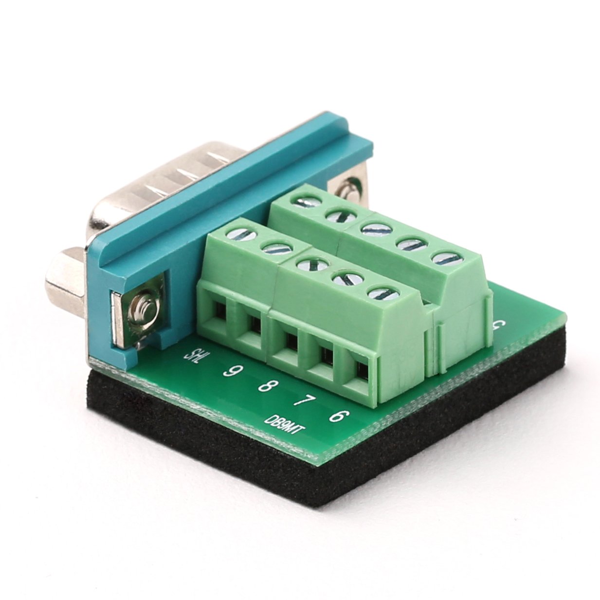 KINGDEE INC DB9 Breakout Board DB9 RS232 Serial Male to Terminal Block 10 Pin Adapter 2 Pack (Ultra Small Size)