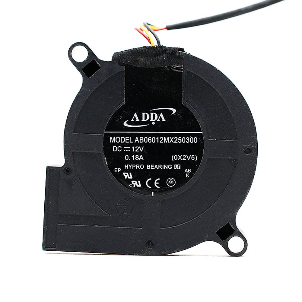AB06012MX250300 60x60x25mm 12V 0.18A Projector Cooling Fan Blower Turbo Fan