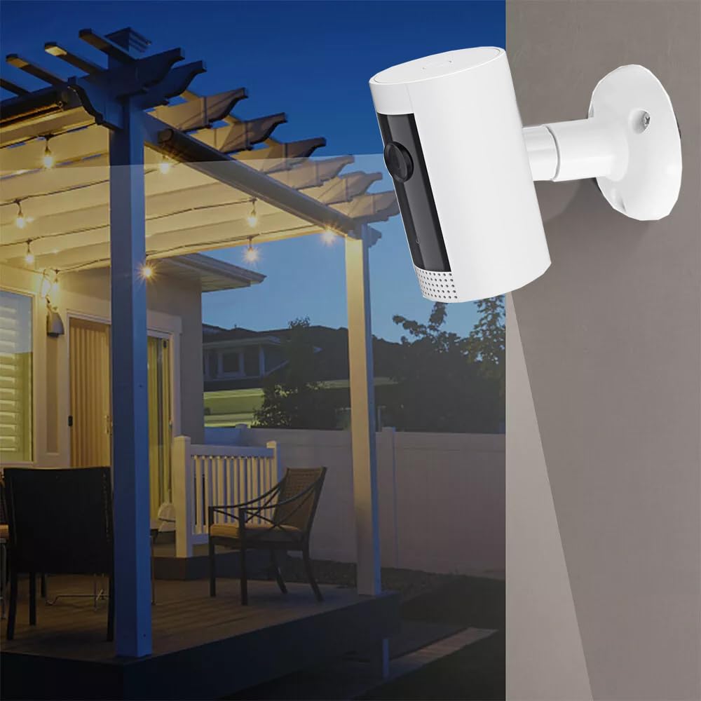 4 Pack JYtrend Wall Mount for Ring Stick Up Cam & Indoor 1st Gen Cam, 360 Degree Swivel Adjustable Mounting Bracket for Wyze V4 V3, for Arlo Pro 4 3