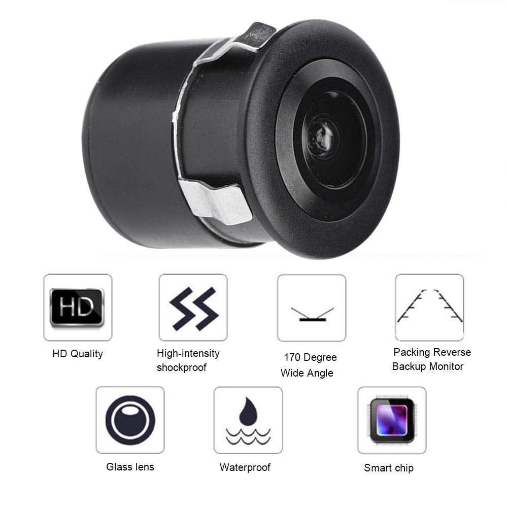 Serounder Security Camera, Wired Mini CCTV Camera 170°Wide Angle for Car