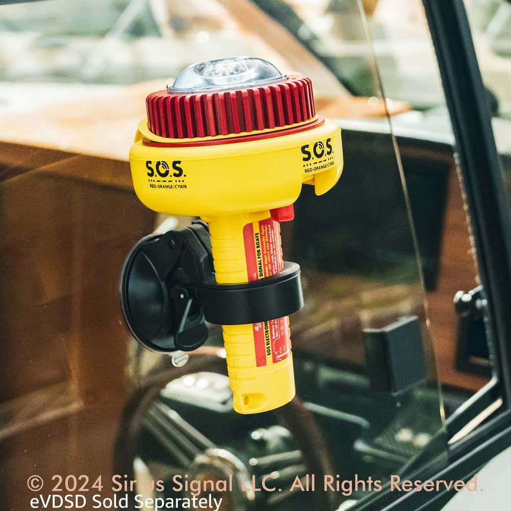 Sirius Signal CSM-1000 Display Suction Mount for Sirius Electronic Visual Distress Signal Devices - Works with C-1002, C-1003, C-1004