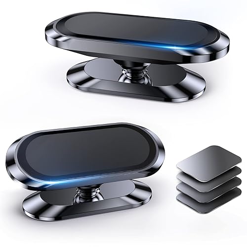 ?2-Pack? Magnetic Phone Holder for Car Dash?Strong Magnet? Magnetic Car Phone Holder Mount ?4 Plate? Phone Holders for Your Car Phone Mount for Car