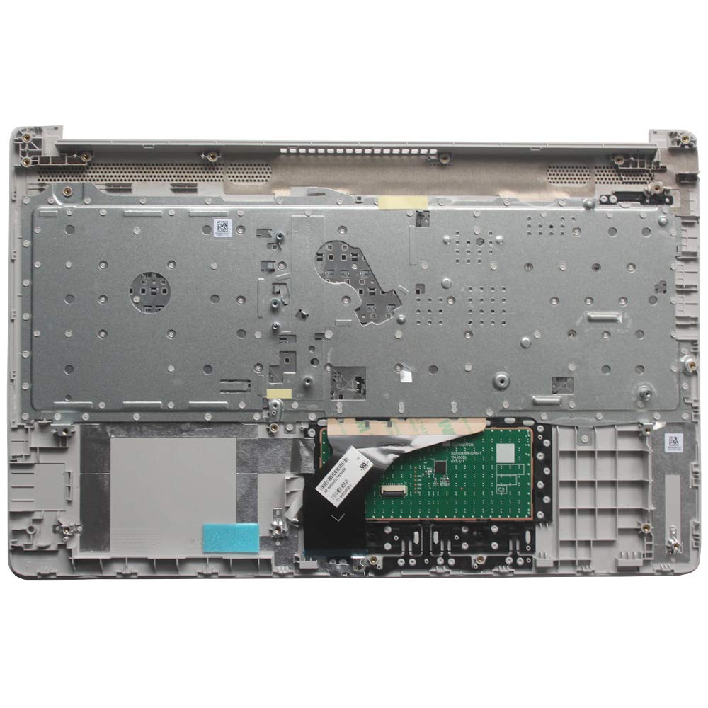 Laptop Replacement Keyboard Fit HP Pavilion 15-DA0032WM 15-DA0033WM 15-DA0053WM 15-DA0073WM 15-DA1088NS US Layout with C Shell TouchPad (Sliver)