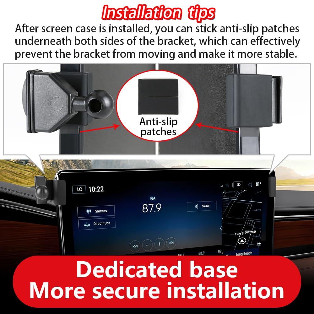LUNQIN Car Phone Holder for Lincoln Navigator 2022 2023 2024 Auto Accessories Navigation Bracket Interior Decoration Screen Dash Board Mobile Cell