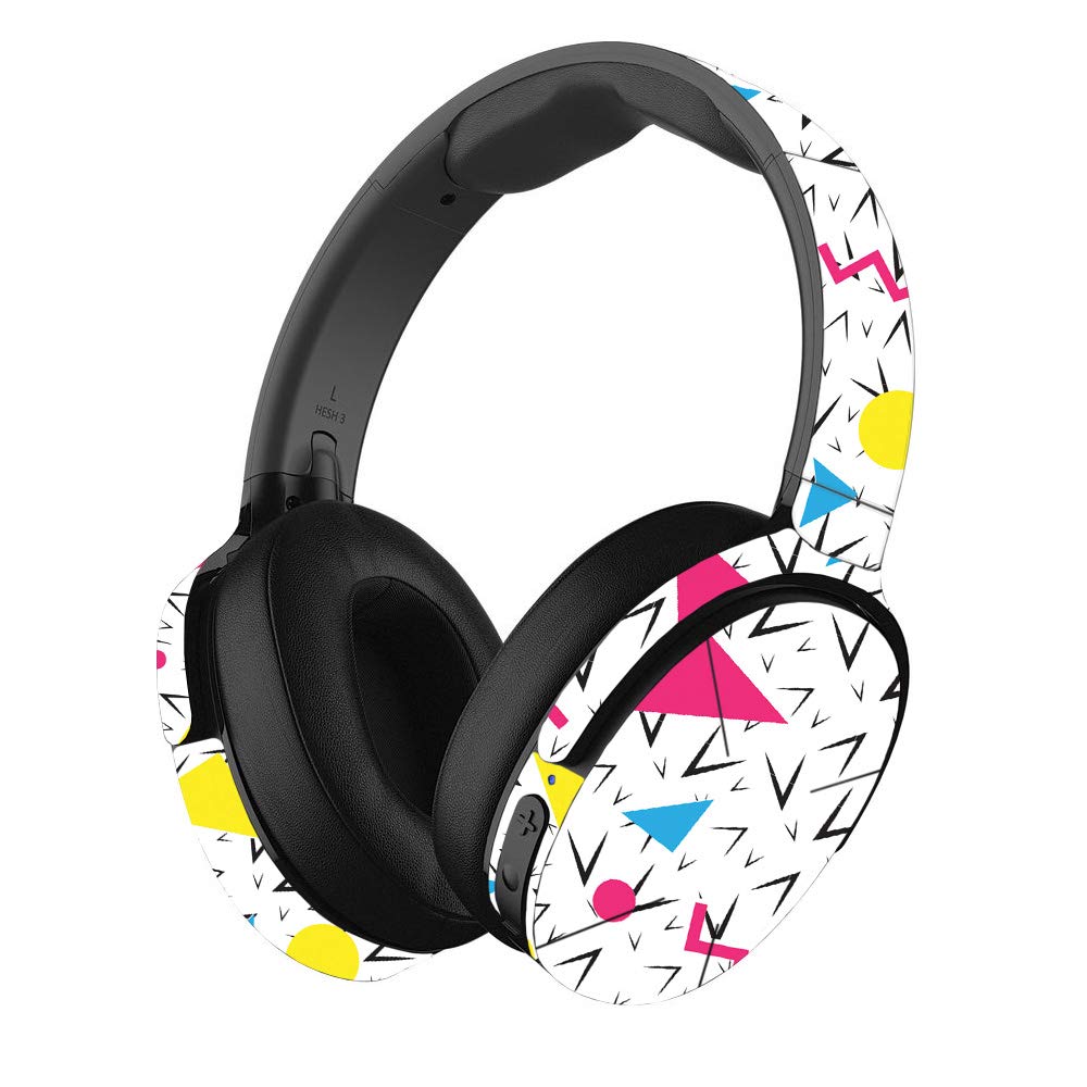 MightySkins Skin Compatible with Skullcandy Hesh 3 Wireless Headphones - 90s Fun | Protective, Durable, and Unique Vinyl Decal wrap Cover | Easy…