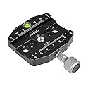 Andoer 70mm Quick Release Plate Clamp Photography Accessories 1/4 3/8inch Thread for Manfrotto 410 for Arca Swiss Tripod Ballhead