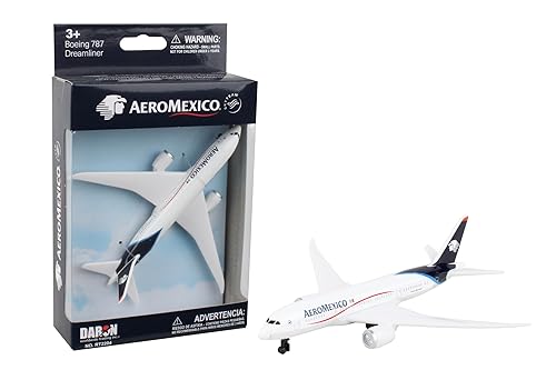 Daron Aeromexico Single Plane, White and Block