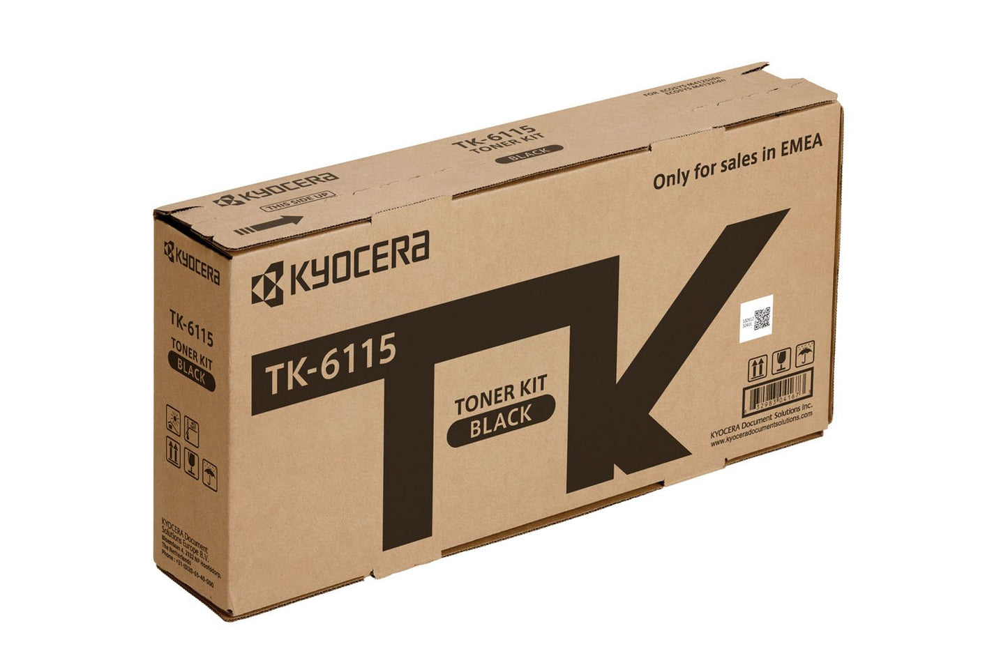 Kyocera TK-6115 Black Original Toner Cartridge 1T02TVBNL0 Compatible with M4125idn, M4125idn, KL3, M4132idn and M4132idn / KL3