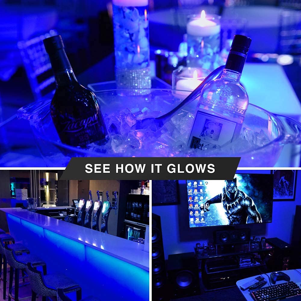 2 Pack BlueX LED A21 Blue Light Bulbs - 15W (120Watt Equivalent) - E26 Base Blue LED Bulb, Party Decoration, Porch, Home Lighting, Holiday Lighting