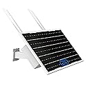 Solar WiFi Extender Outdoor - Solar Powered Long Range Signal Booster, No Wires, Easy Setup WiFi Repeater for Yard Farm Ranch RV, 2.4GHz 300Mbps