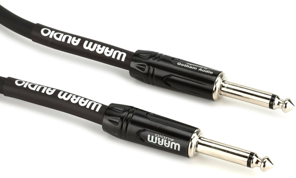Warm Audio Pro-SPKR-6' Pro Series TS to TS Speaker Cable - 6-foot, Black/Silver