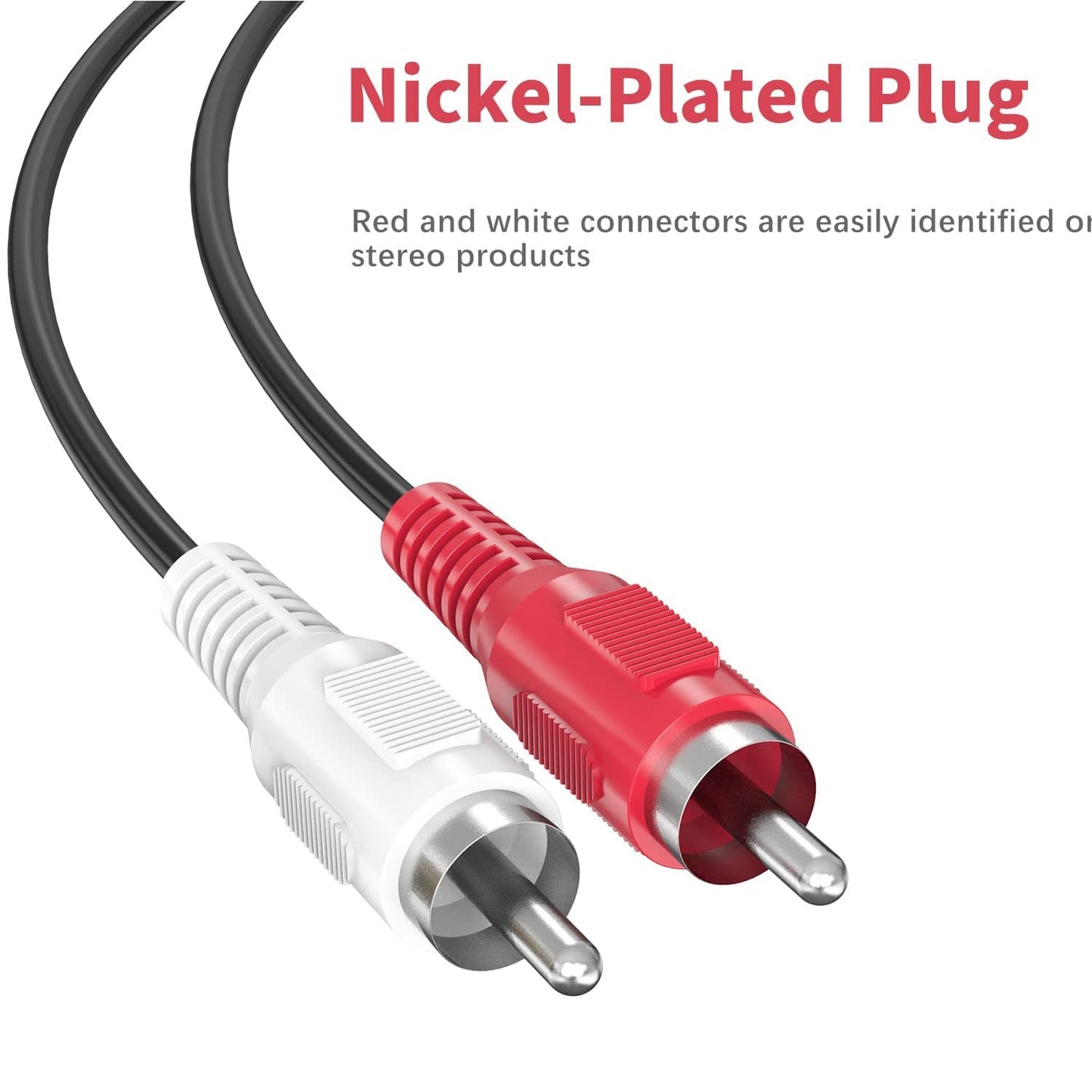 HdtvHookup Stereo RCA to Stereo RCA Jacks Audio Extender Over Cat 5e Cable. Plug and Play