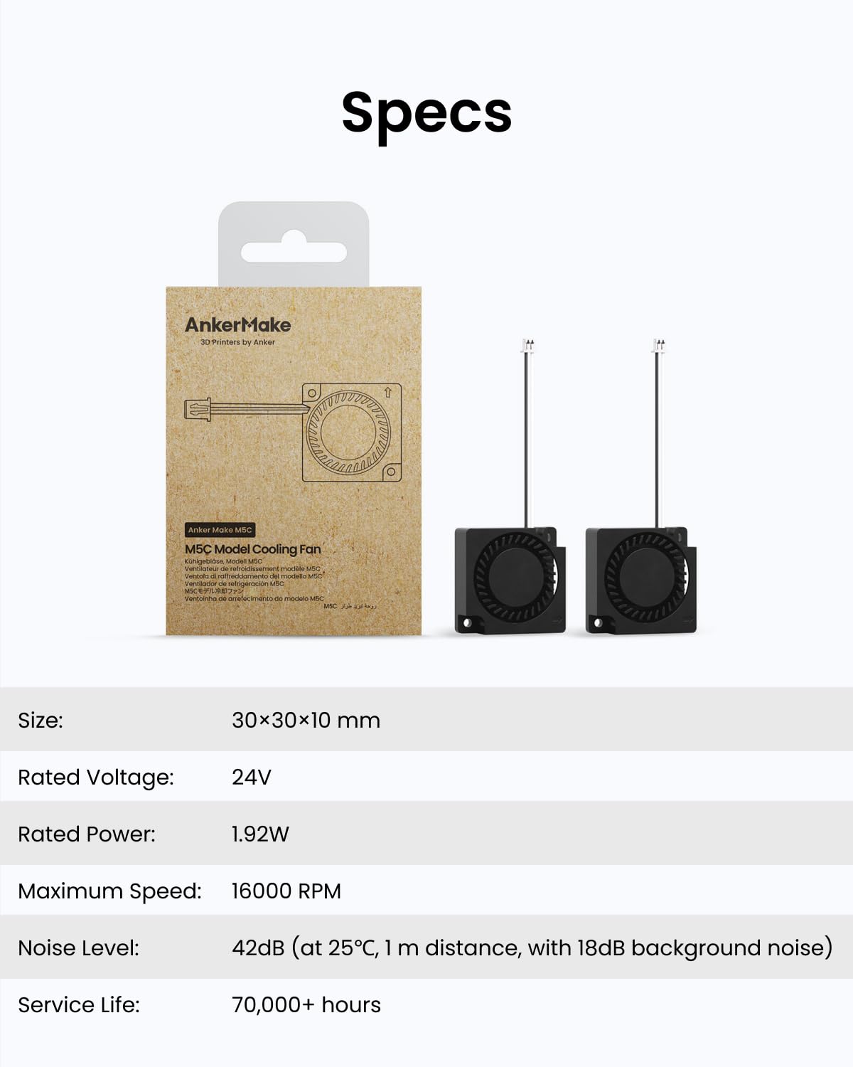 AnkerMake M5C Model Cooling Fan