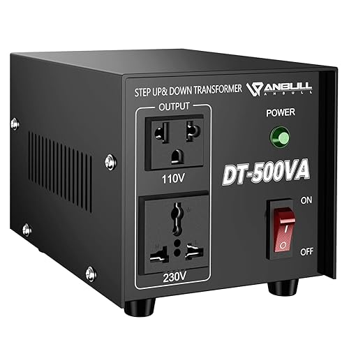 ANBULL DT-500W Voltage Transformer Converter, 110V to 220V, 220V to 110V Step Up/Down Power Converter, Heavy Duty Voltage Converter 50-60Hz