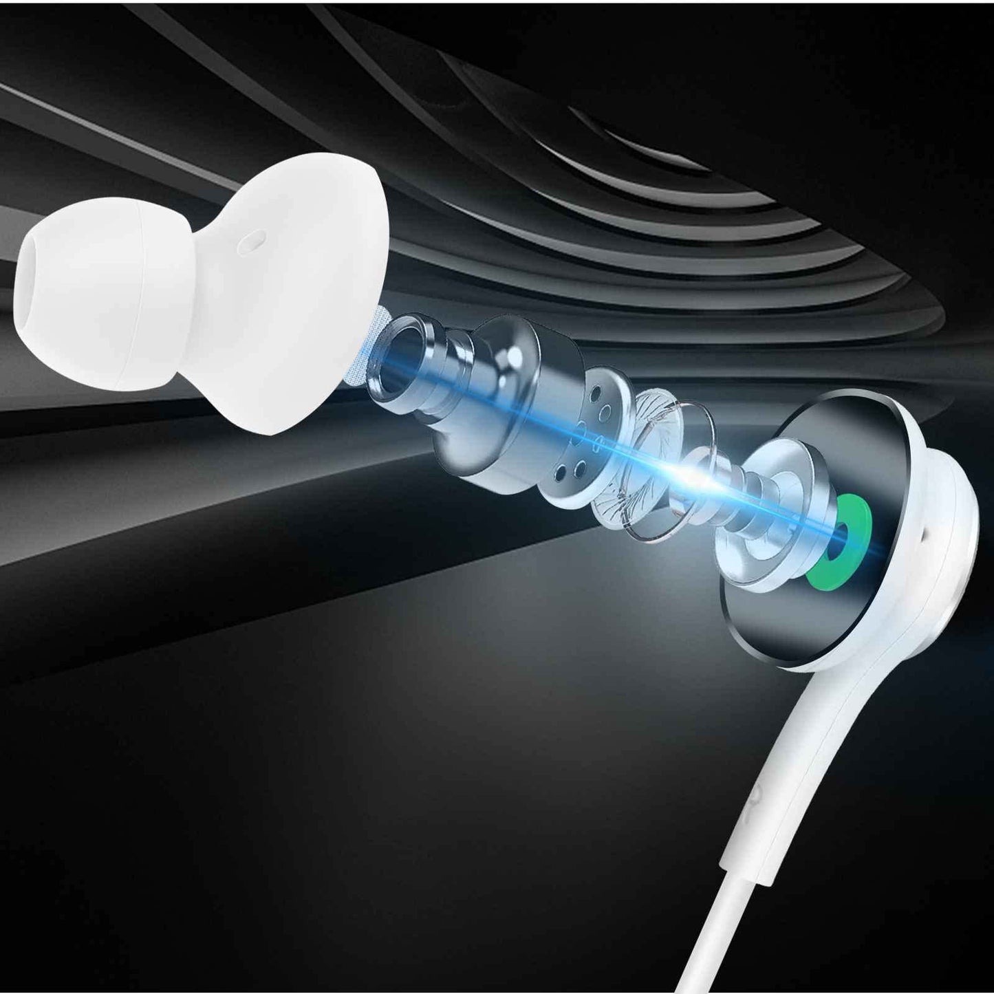 Wired 3.5MM Jack Durable Earphones Earbuds w Microphone and Volume Control, Deep Bass Clear Sound Noise Isolating in Ear Headphones, Compatible…
