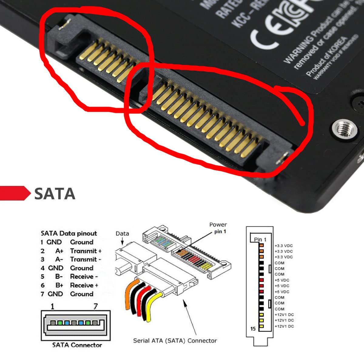 JSER B+M Key Socket 2 M.2 NGFF (SATA) SSD to 2.5 SATA Adapter Card Adapter with Black Metal Case