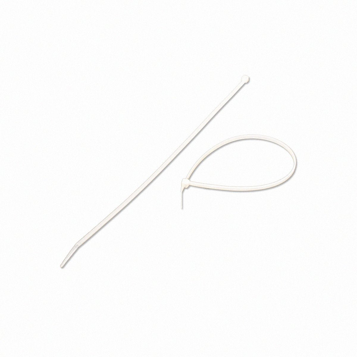 NavePoint 12 Inch Nylon Cable Wire Zip Tie 40 lbs - Natural White 100 Pack Lot Pcs Qty