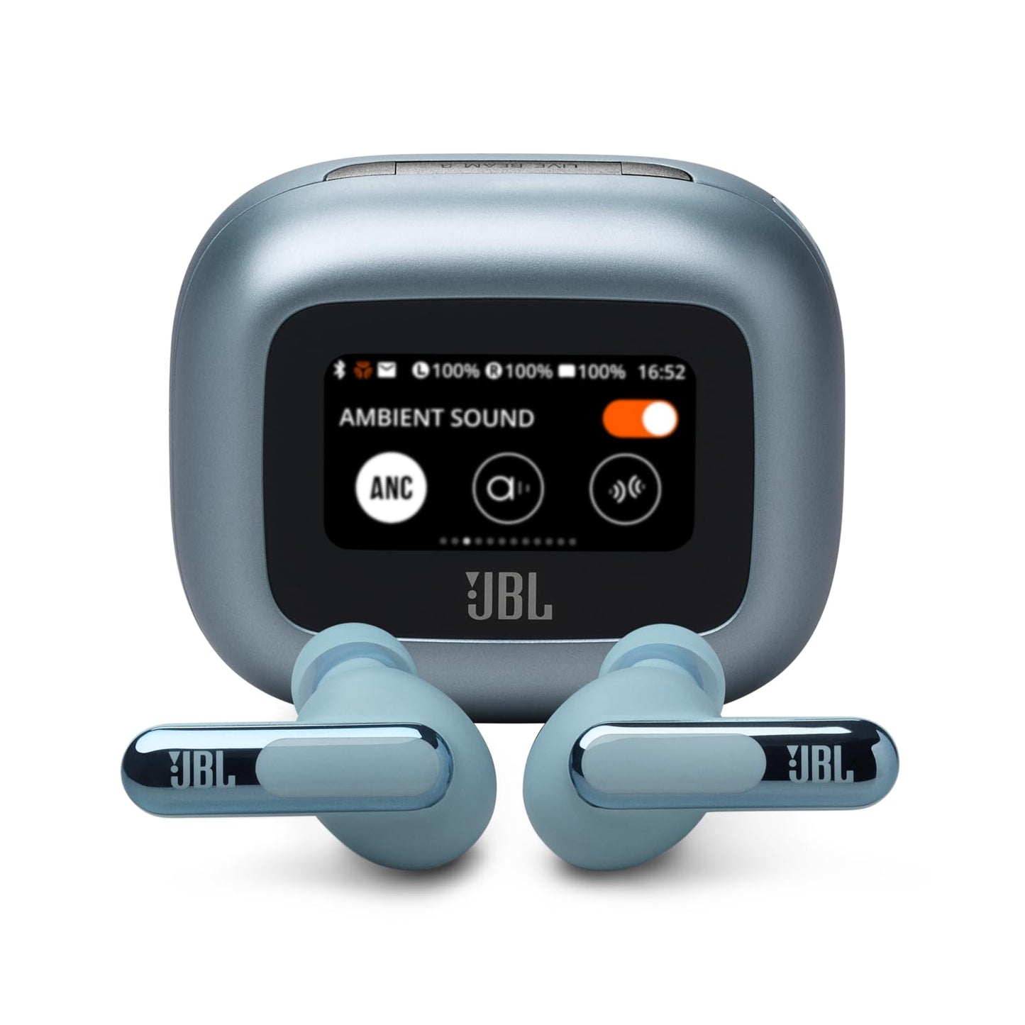 JBL Live Beam 3 True Wireless Noise Cancelling Earbud Bundle with gSport Case (Blue)