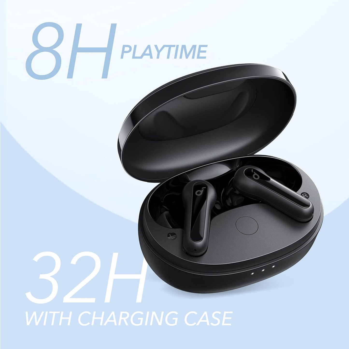 Soundcore by Anker Life P2 Mini True Wireless Earbuds, Bluetooth 5.2, 10mm Drivers for Big Bass, Custom EQ, 32H Playtime, Fast Charging, Comfortable