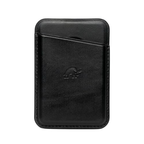 Bullstrap Handcrafted Premium Leather MagSafe Wallet | Compatible w/All MagSafe iPhone Cases | Slim & Minimalist Premium Full-Grain Leather Magnetic
