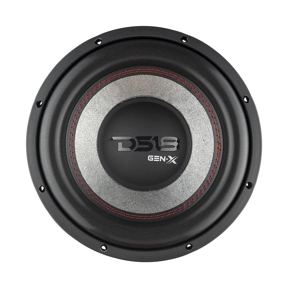 DS18 GEN-X104D Subwoofer in Black - 4 Layer Black Aluminum Voice Coil, 10", 800W Max Power, 400W RMS, Dual 4 Ohms, DVC - Powerful Car Audio Bass