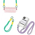 LOVEVEN A Phone Lanyard with Customizable Photos, Paired with A Crossbody Phone Strap and A Phone Wrist Strap. (2, green)