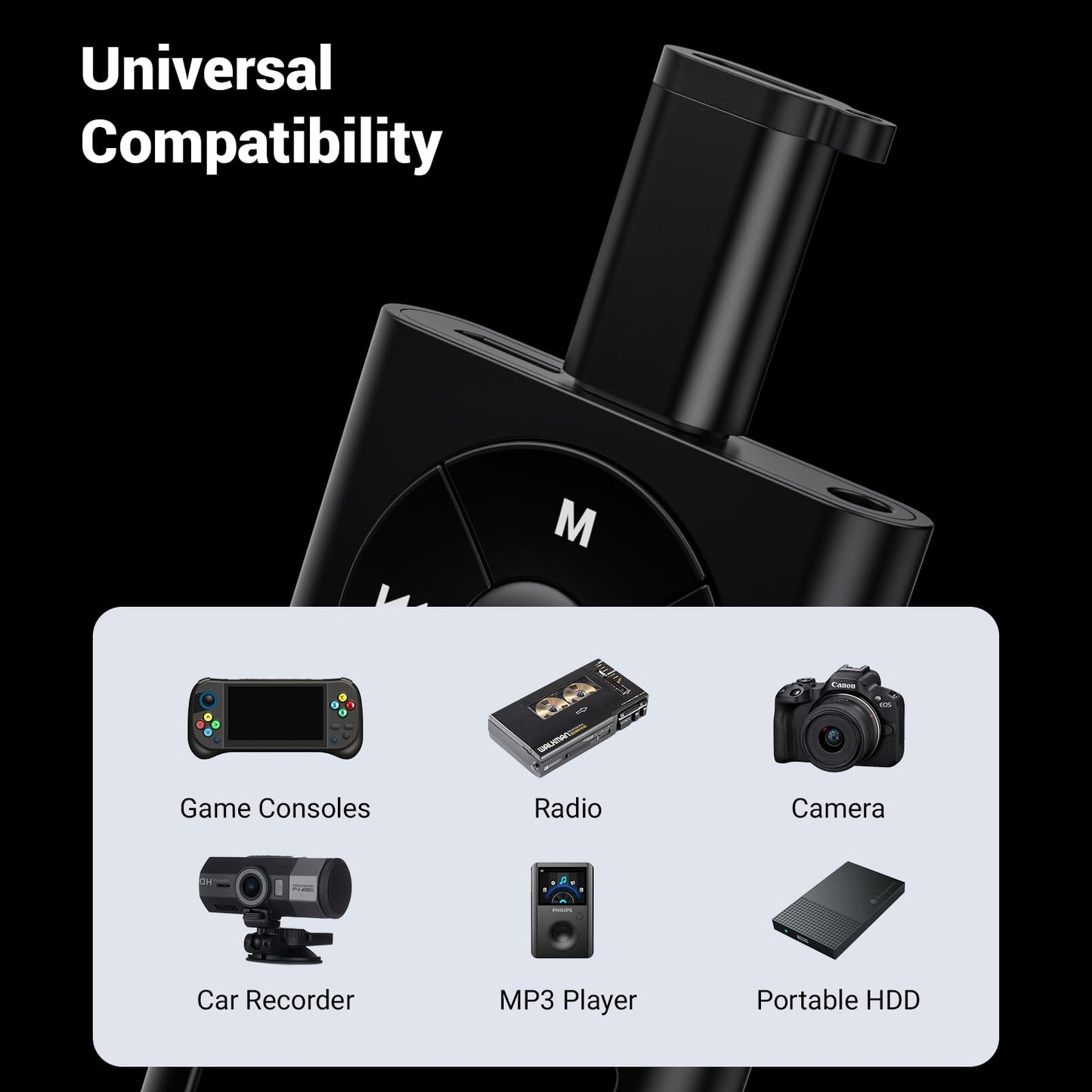 2Pack USB Mini Adapters and 3 Pack USB Micro Adapters, Connector Support Charge & Data Sync for GPS Receiver/Digital Camera/Dash Cam/MP3 Player…