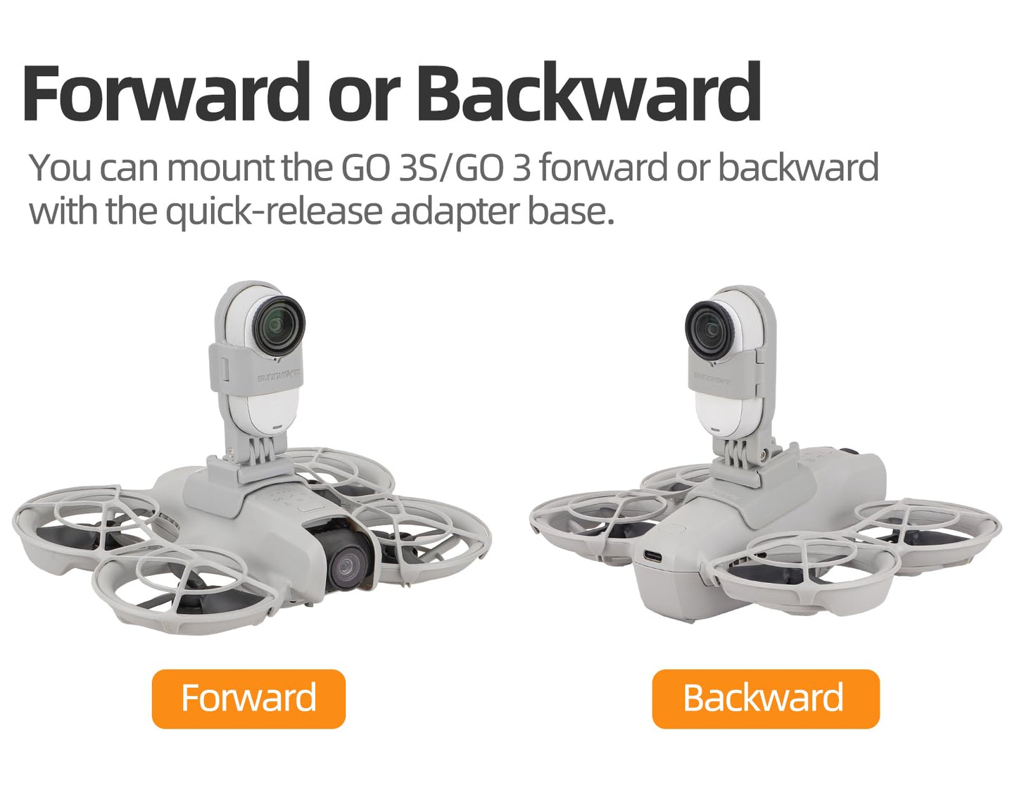 BTG Adapter Mount Base Compatible with insta360 Go 3/Go 3S for DJI NEO Accessories Parts