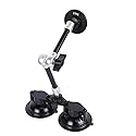 FPN Magnetic Car Phone Holder for Magsafe, Dual Suction Cup Mount with 10" Aluminum Alloy Magic Arm, 360° Rotation Cell Phone Car Windshield Mount