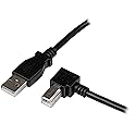3m USB 2.0 A to Right Angle B Cable - M/M
