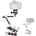 Heavy Duty DSLR Mirrorless Camera Camcorder Super Clamp Mount w/Magic Arm +Quick Release Plate Desk Table Handrail Bar Holder Video Rig Kit for Studio