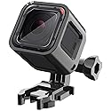 Frame Mount Housing Case for GoPro Hero 5 Session, Hero 4 Session, Upgrade Protective Housing Frame Shell Mount Holder with Buckle & Thumb Screw