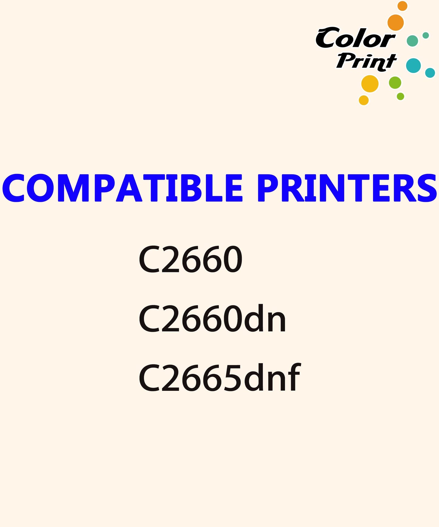 ColorPrint Compatible 2660DN Toner Cartridge Replacement for Dell C2665dnf 593-BBBT C2660 C2660dn C2665 2665dnf 2660 dn Laser Printer (1-Pack, Cyan)