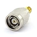 DGZZI 2-Pack RP TNC Male to SMA Female RF Coaxial Adapter TNC to SMA Coax Jack Connector