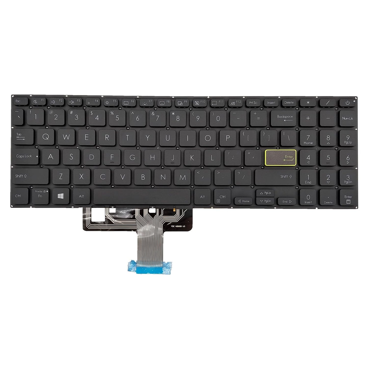 PAEBAI+ Replacement Laptop Keyboard Backlit for ASUS VivoBook E510M E510MA L510M L510MA S533 S533E S533EA S533F X521 X521EA X521EQ X521FA X521FL