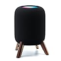 Real Wood Stand for Homepod 2nd gen (2023 Released), Wooden Holder with Metal Frame for Better Sound,Sturdy Stable Mount with Anti-Slip Protects Apple