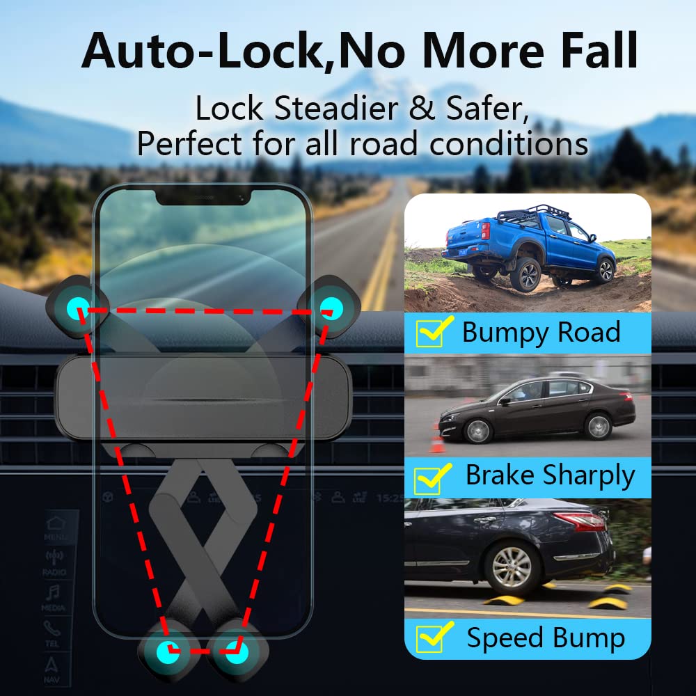 LUNQIN Car Phone Holder Mount for 2010-2016 Audi Q5, 2014-2017 Audi SQ5 Auto Accessories Interior Decoration Mobile Cell Smartphone Bracket