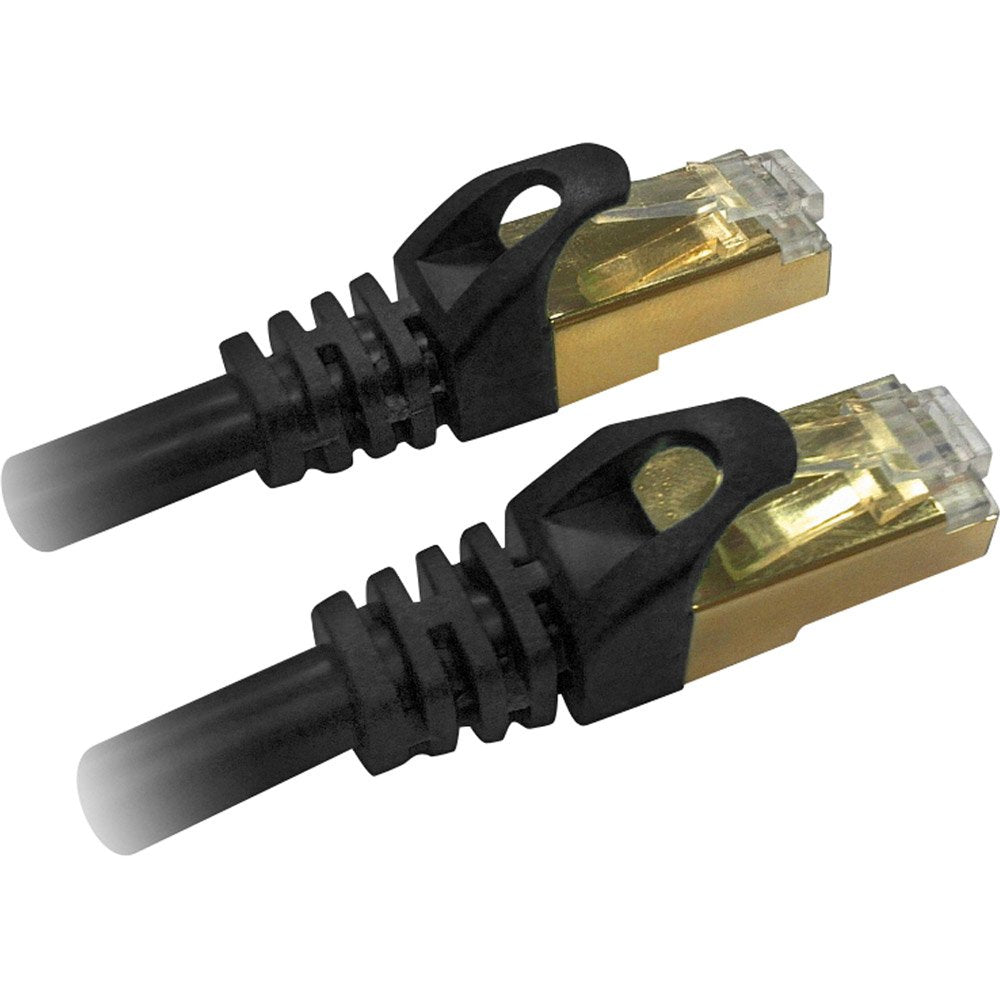 QVS 50-Feet CAT7 Patch Cord, Black (CC716-50)