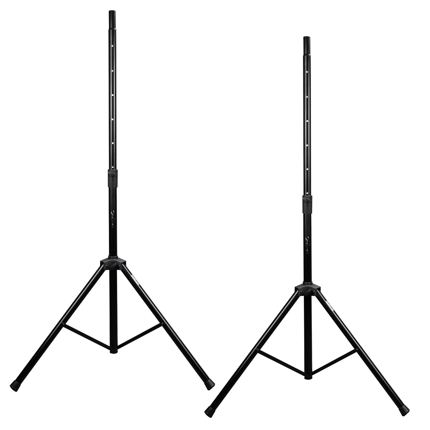 Rok-It Heavy Duty Speaker Stand Set and Carry Bag with Tripod Base and Height Adjustable from 47" to 70", 110lb Weight Capacity - 2 Stands
