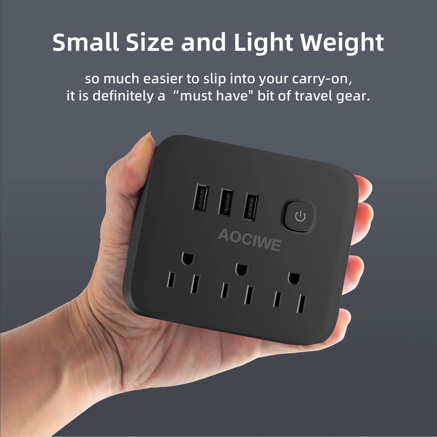 AOCIWE Power Strip Surge Protector (EL-01B)