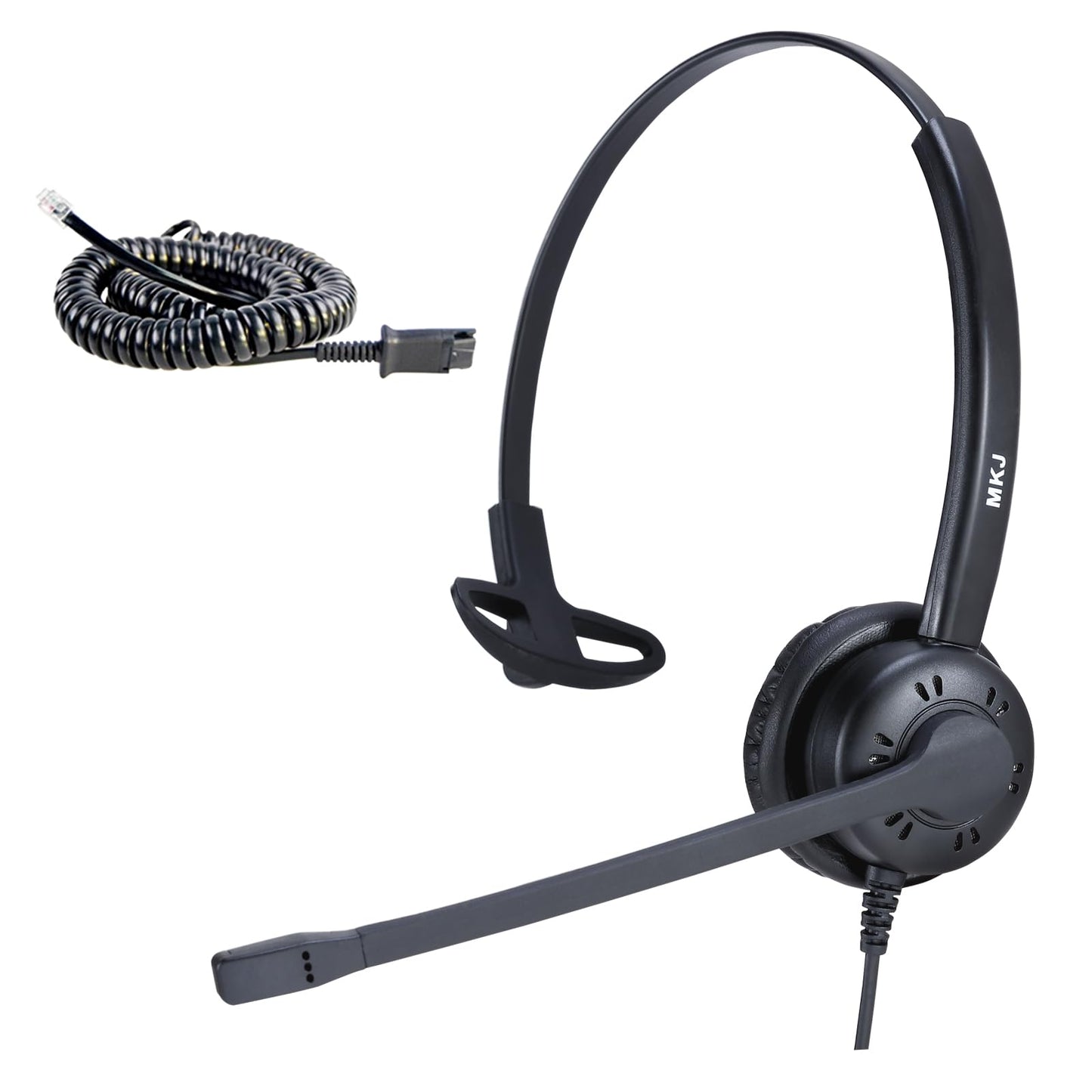 MKJ Cisco Telephone Headset with Microphone Noise Canceling Corded RJ9 Call Center Office Phone Headset for Cisco CP-7861 7942G 7941G 7945G 7960 7961G