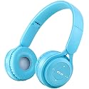 clelize Kids Bluetooth Headphones, On Ear Wireless Headsets for Children with Built-in Microphone, Foldable Stereo Detachable Aux 3.5mm Cord, Kids