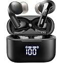 TOZO T20 Wireless Earbuds Bluetooth Headphones 48.5 Hrs Playtime with LED Digital Display, IPX8 Waterproof, Dual Mic Call Noise Cancelling 10mm Broad