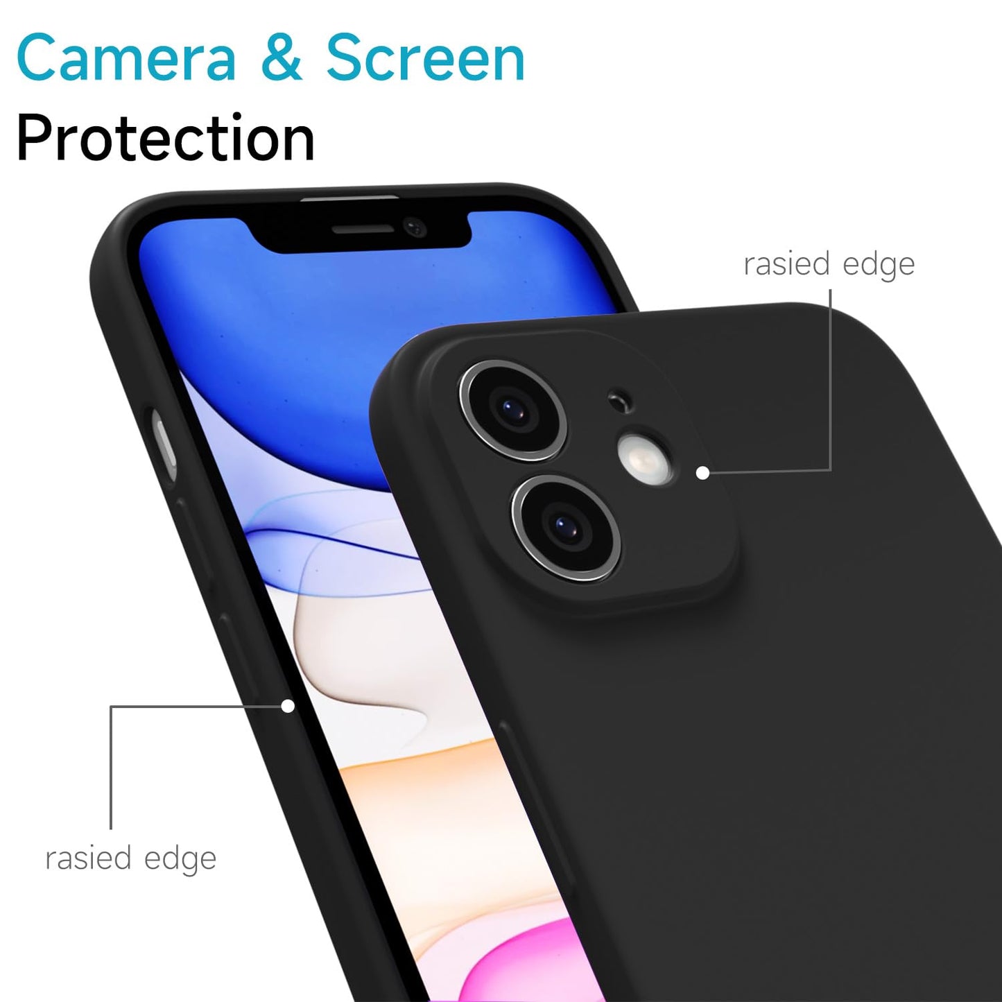 oakxco for iPhone 11 Pro Max Case Silicone, Ultra Slim Thin Phone Case for Women Girls, Plain Minimalist Aesthetic Cute Girly Design, Soft Rubber TPU