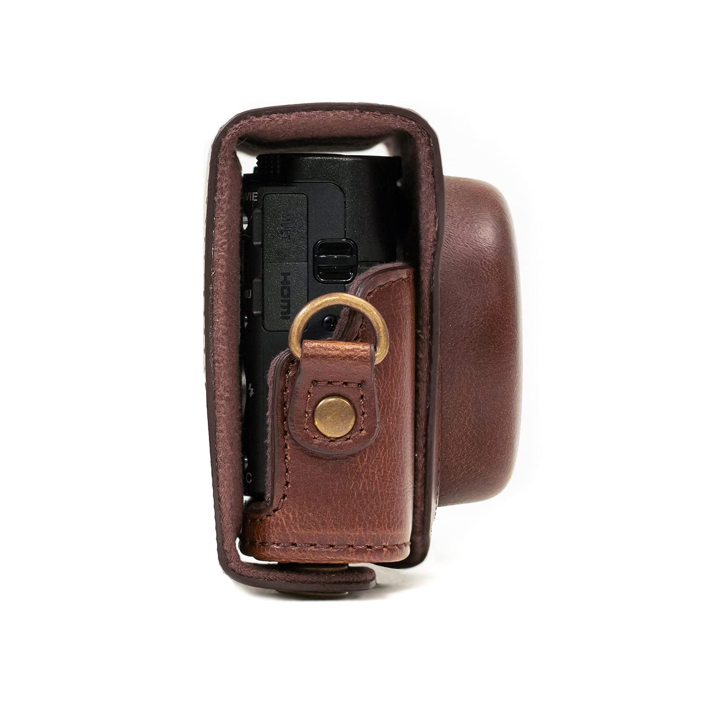 MegaGear MG284 Ever Ready Leather Camera Case Compatible with Sony Cyber-Shot DSC-RX100 VII, DSC-RX100 VI, DSC-RX100 V, DSC-RX100 IV, DSC-RX100 III