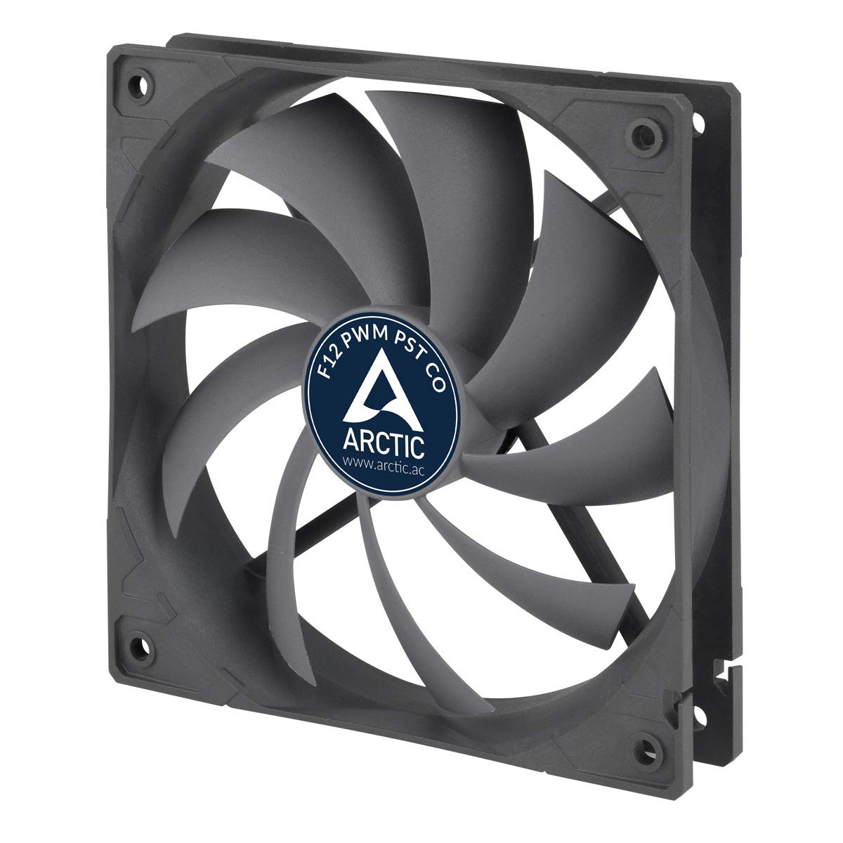 ARCTIC F12 PWM PST CO - 120 mm Case Fan with PWM Sharing Technology (PST), Dual Ball Bearing for Continuous Operation, Computer, Fan Speed: 230-1350