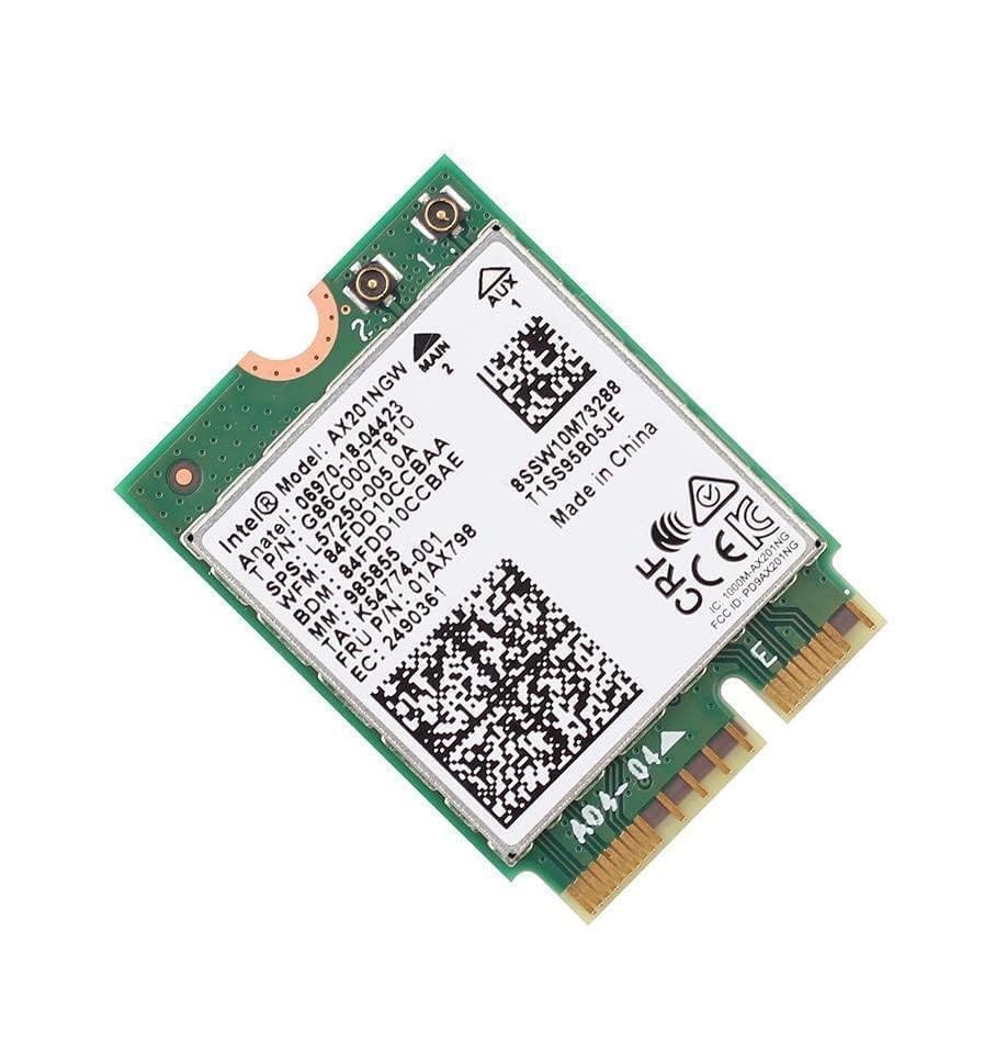 WiFi 6 Adapter for Intel AX201 | Dual Band Up to 2.4 Gbps | CNVio2 M.2 | Bluetooth 5.2 Support | Requires Intel 10th Gen and Above CPUs, Windows 10
