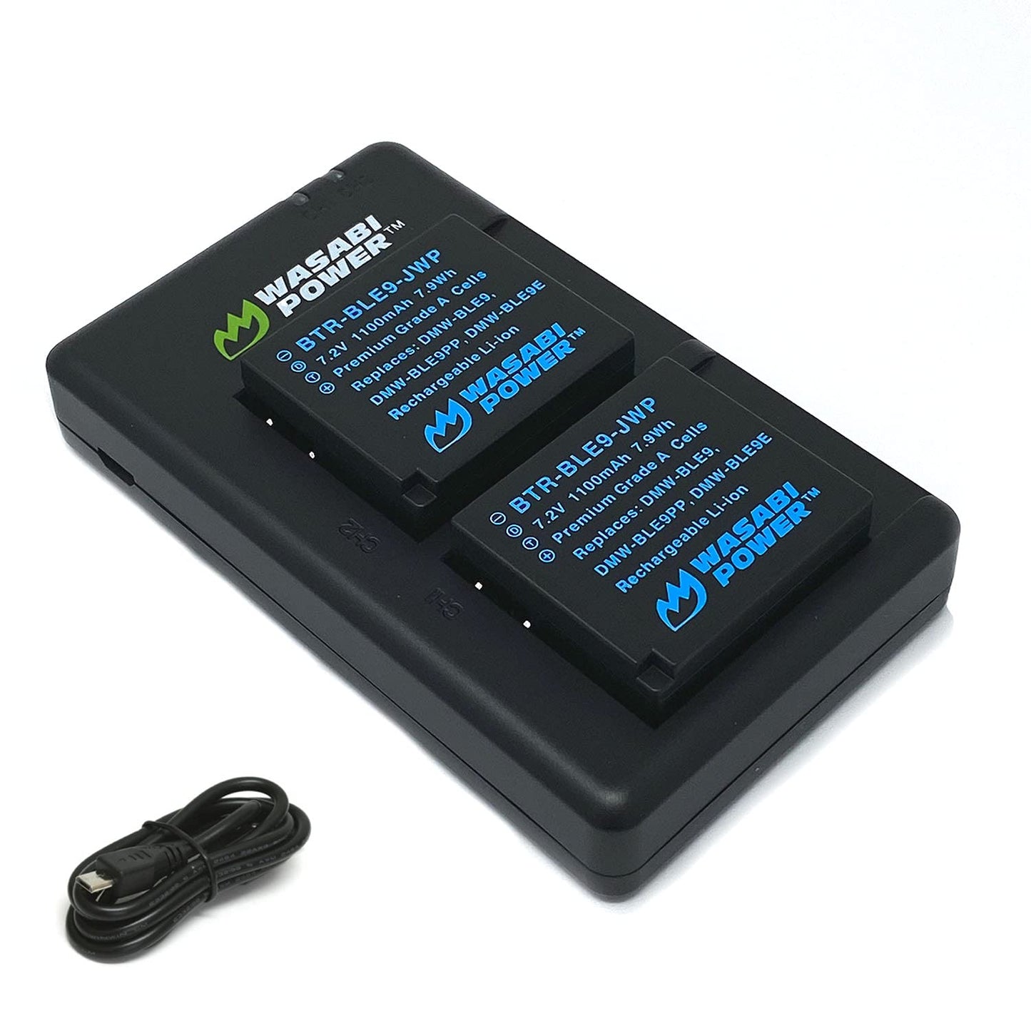 Wasabi Power Battery (2-Pack) and Micro USB Dual Charger for Leica BP-DC15 and Leica D-Lux 7, 8