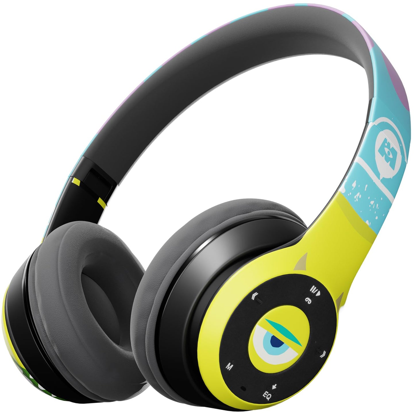 Disney/Pixar’s Monsters, Inc Bluetooth Headphones - Over The Ear Bluetooth Wireless Headset with Built in Mic and Up to 15 Hrs Playtime - Monsters…