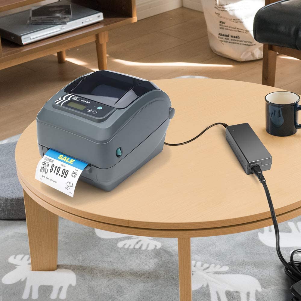 TAIFU 24V AC Adapter for Zebra ZP450 ZP500 and G-Series GX420 GX430 GX420d GX420t GK420D GK420T GK430D GK430T GX430d GX430T GT800 GT820 Printers…